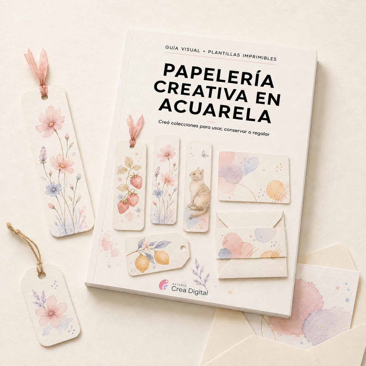 Papelería Creativa en Acuarela